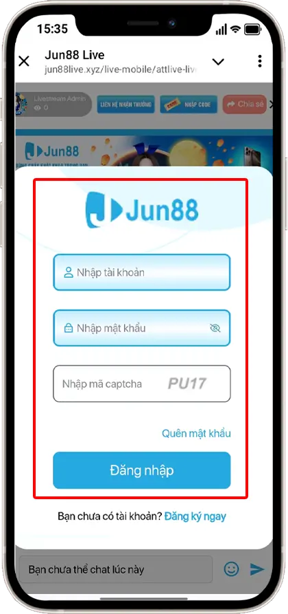 Bước 3: Sau khi đăng ký xong truy cập vào mục "ĐĂNG NHẬP"